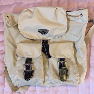 Vintage Prada backpack. Sold as is. No rips.